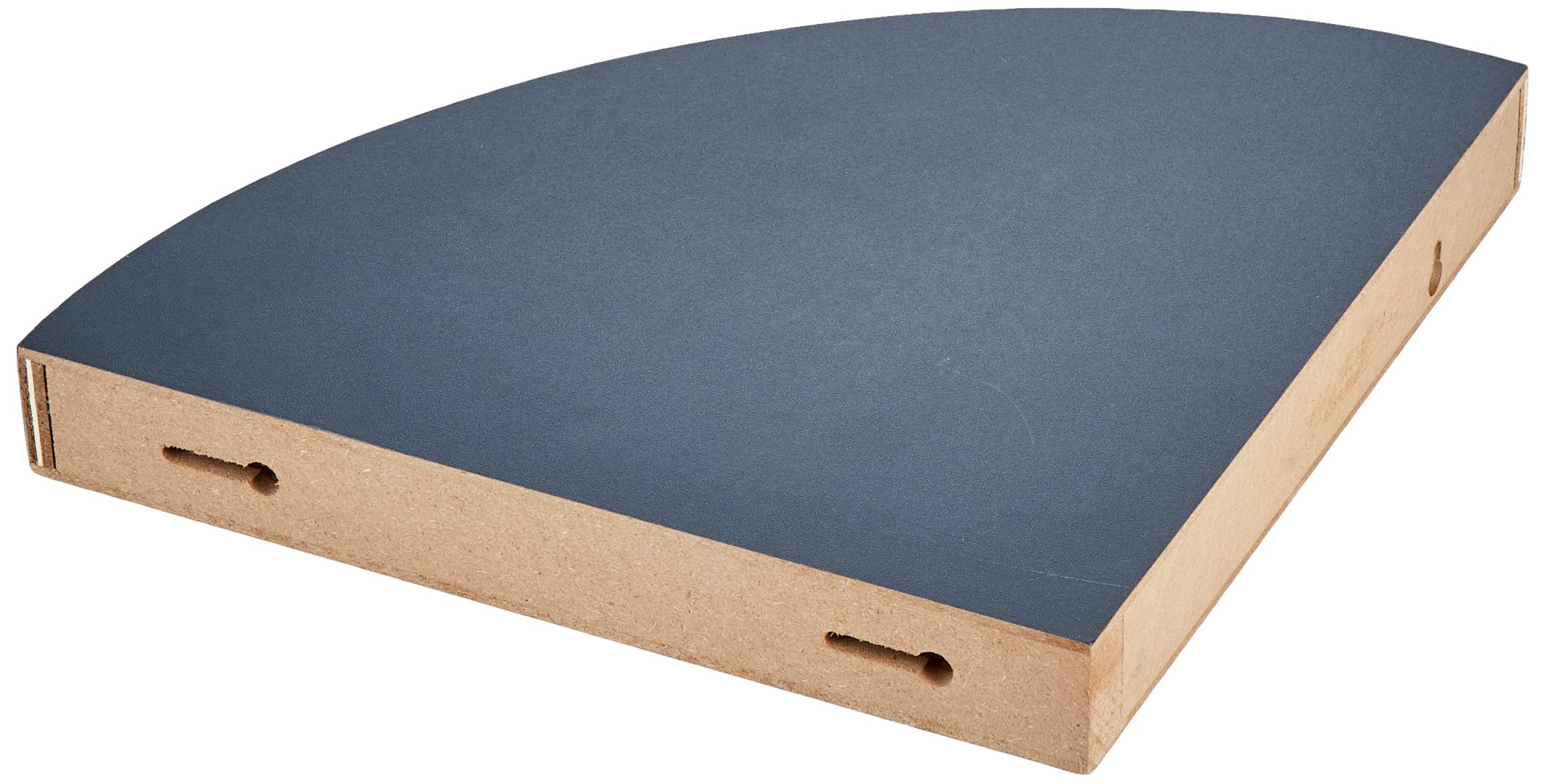Modul'Home - Mensola a Sospensione, Pannello MDF, Pannello MDF, Grigio/Antracite, 25 x 25 x 3,4 cm