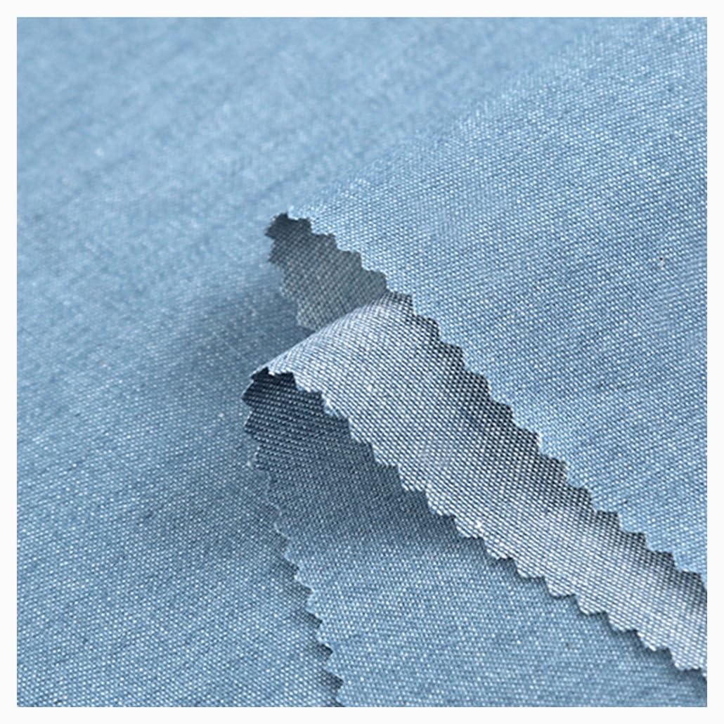 Tela Vaquera Lavada Por Metro 150cm De Ancho Algodón Tela De No ElásticaVestir Para Ropa Costura De Manualidades (Color:Azul 3)(Blue 1,15x1.5M)