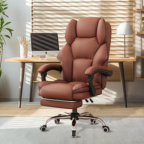 Silla de oficina con respaldo alto, silla de escritorio ejecutiva, silla de juegos para computadora con reposapiés, sillas de trabajo giratorias,