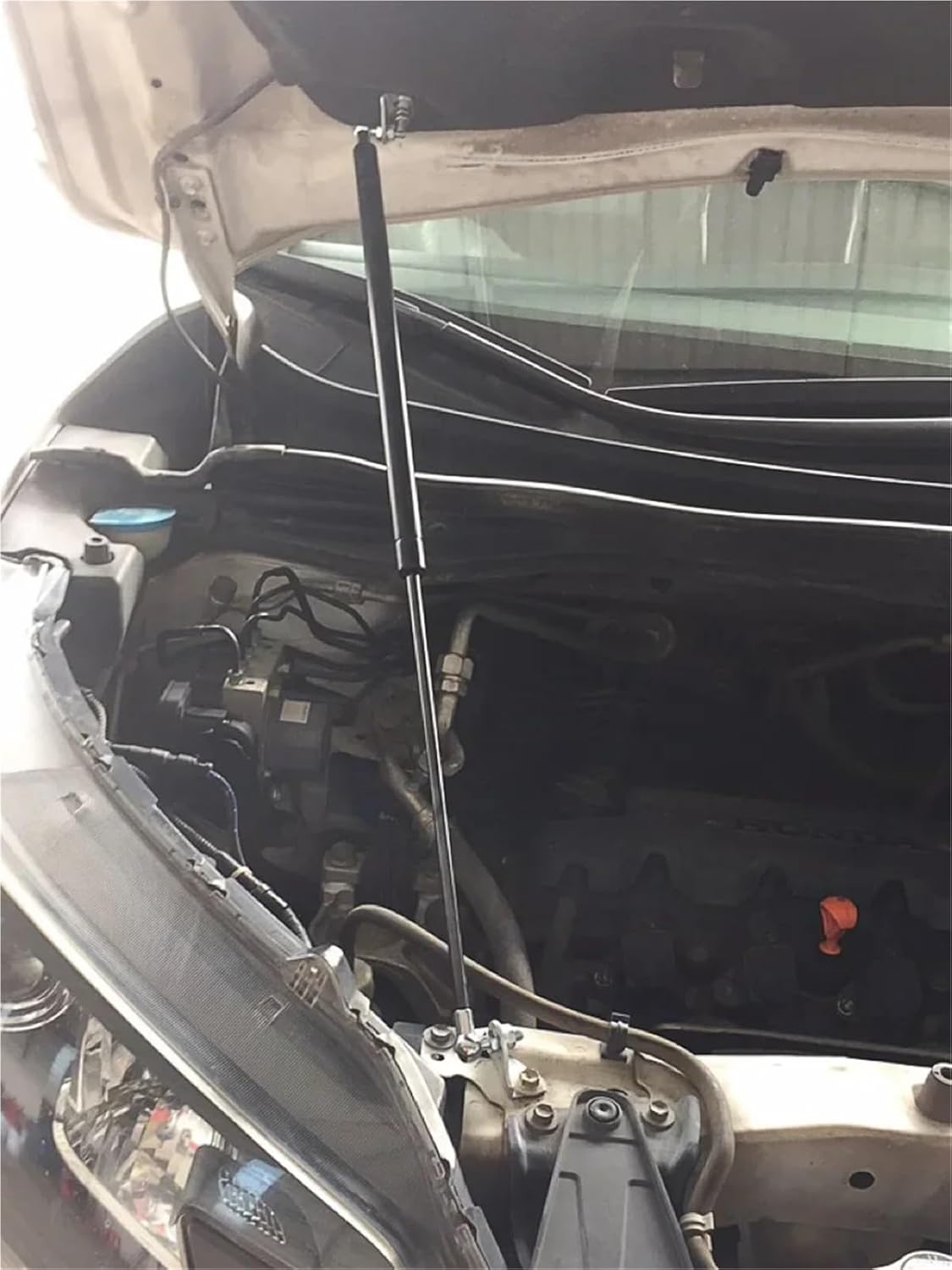 Compatible With CR-V CRV 2011-2016 4TH IV Car Refit Bonnet Hood Gas Shock Lift Strut Bars Support Rod Car-styling(Carbon orange)