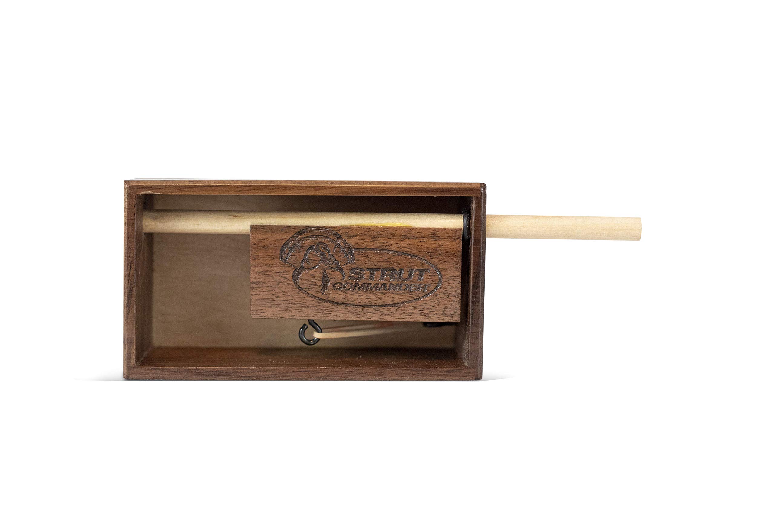 Duck Commander Button Pusher Turkey Call, Walnut Turkey Call, Turkey Gobble Box Call for Hunting, Turkey Hunting Gear and Accessories