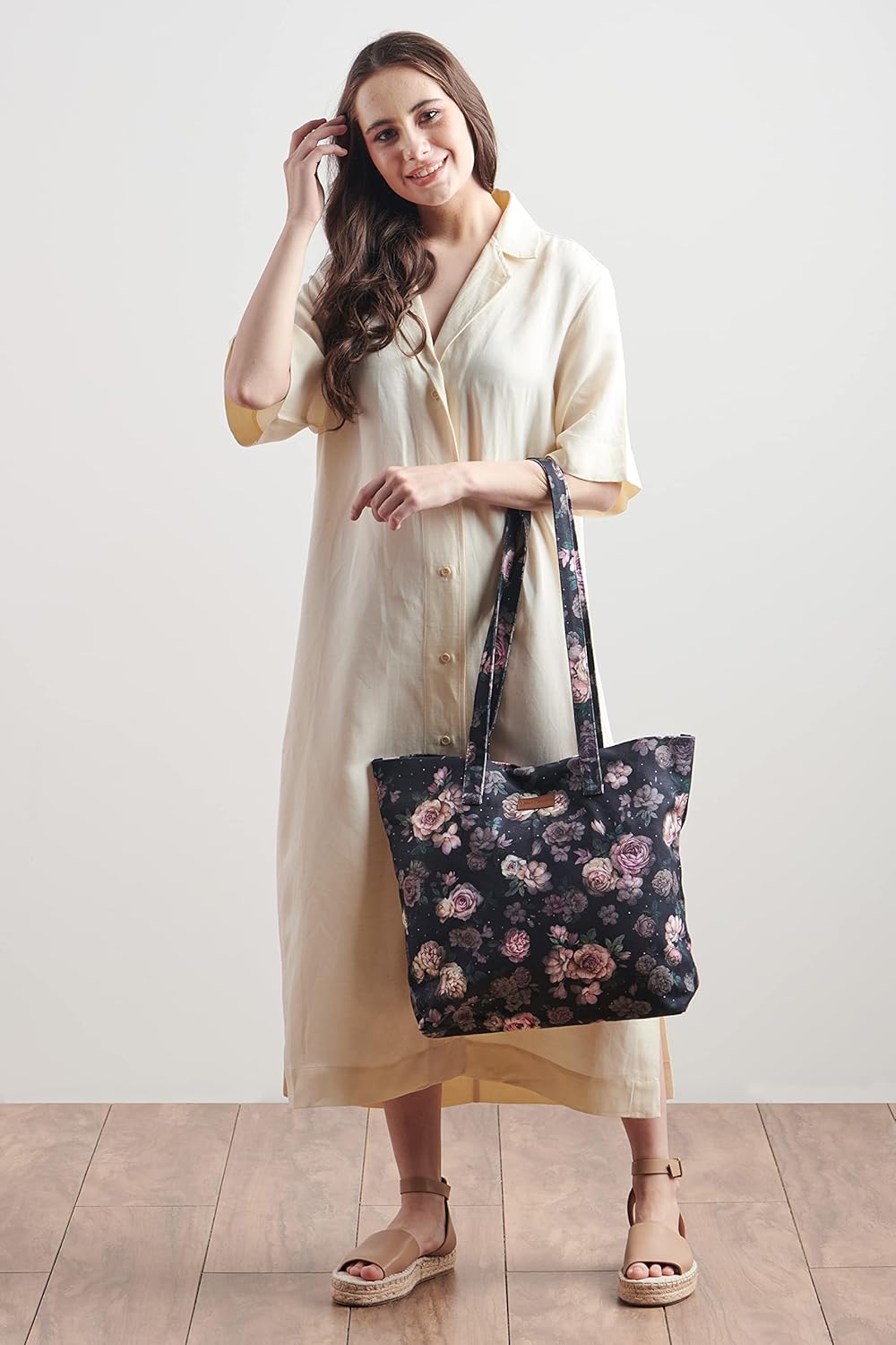 Maison d' Hermine Canvas Tote Bag for Women Cotton Canvas Reusable Shoulder Grocery Bags Handle Travel Mothers day Gifts