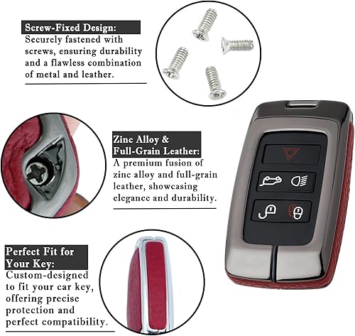 Miniatura 5 de ontto Funda para Llavero Compatible con Land Rover