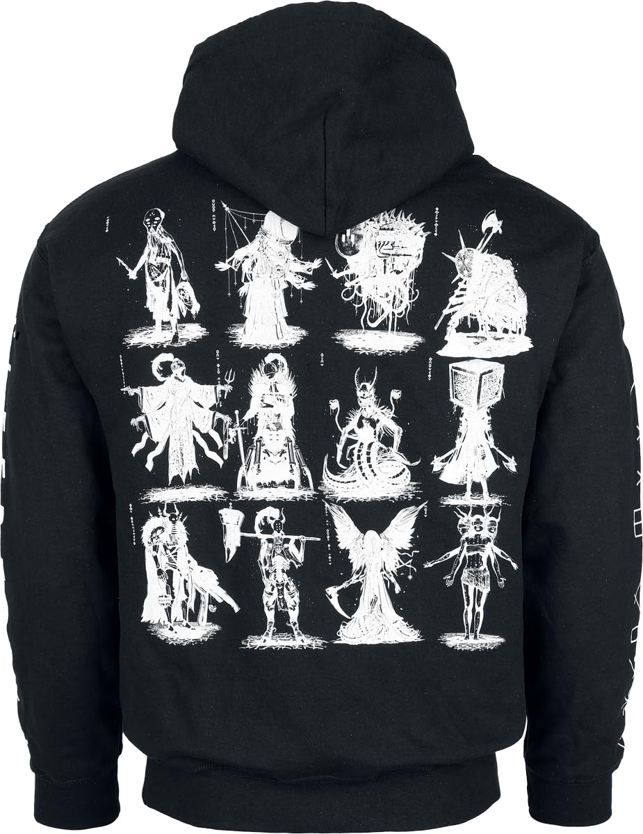 Sleep Token Character Grid Männer Kapuzenpullover schwarz