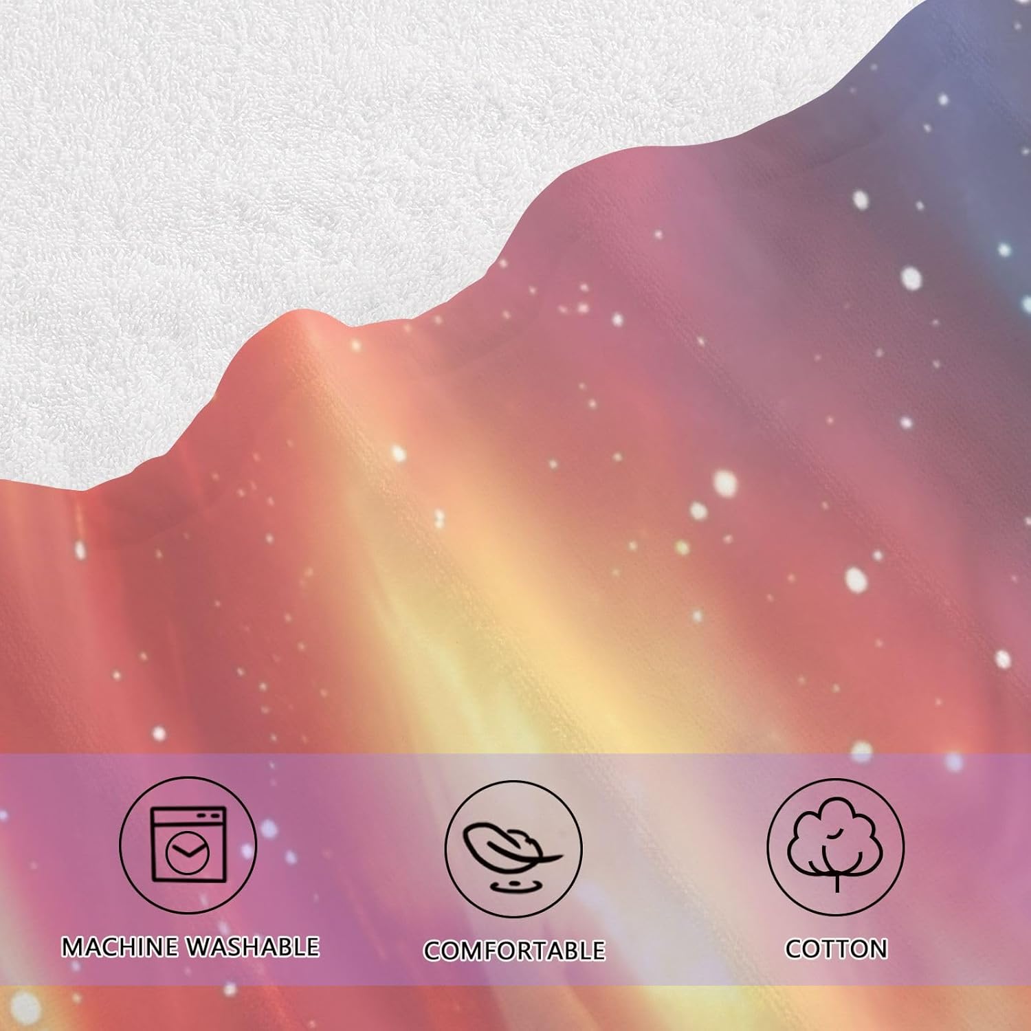 Hand Towels Premium Soft and Highly Absorbent Horse Roars in The Sky 2 Pcs Towels for Bathroom Set 100% Cotton Decorative Face Towels