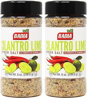 Cilantro Lime Pepper Salt, 8 Ounce (Pack of 2)