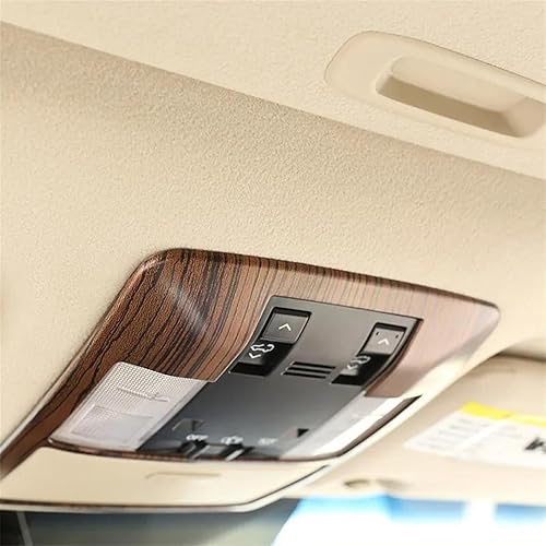 Miniatura 6 de Para Toyota Land Cruiser Prado 150 2010-2018. Accesorios de marco de lámpara de lectura de techo de madera de pino para techo de coche