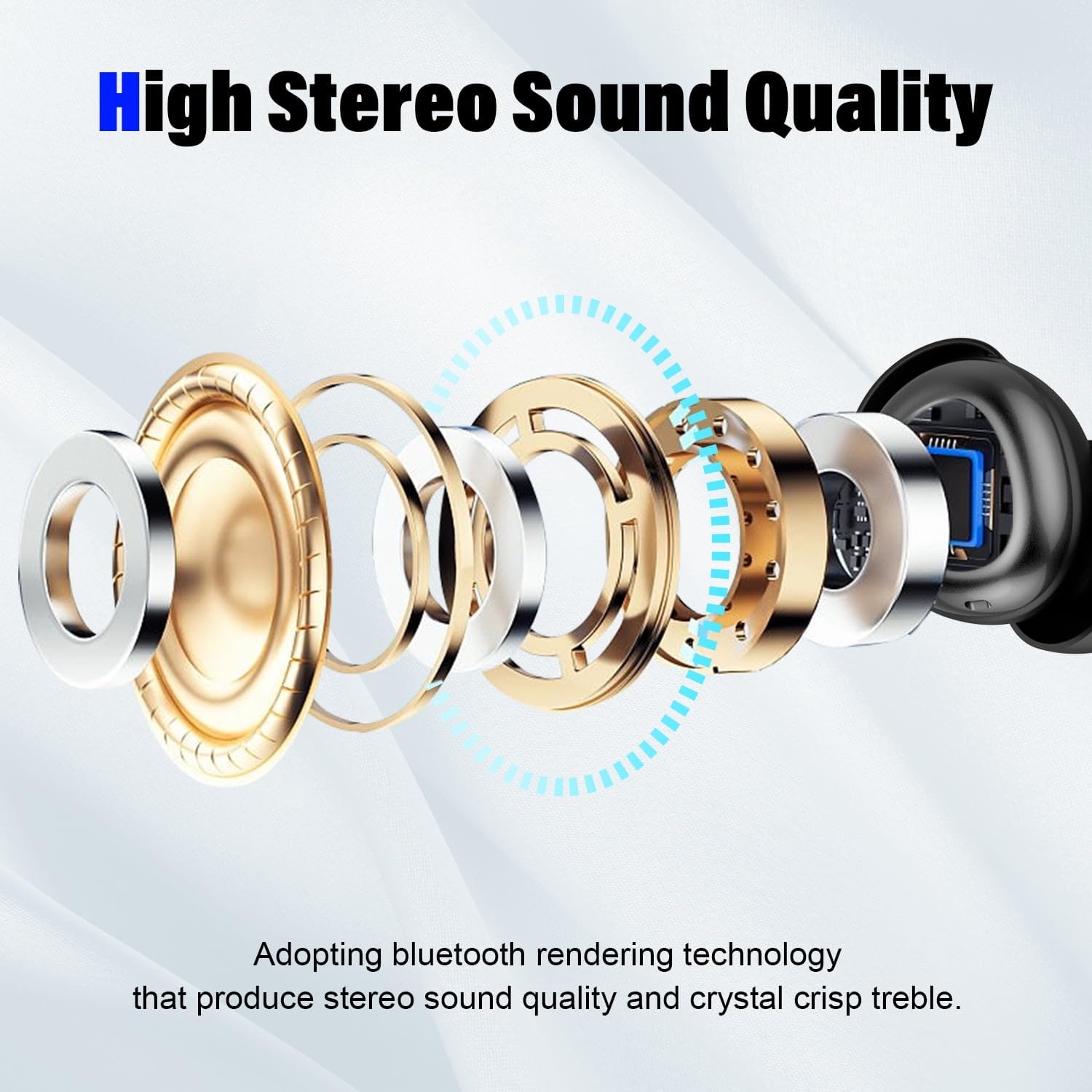 Auriculares para dormir, auriculares inalámbricos con cancelación de ruido para dormir de lado, Bluetooth de 5.4 pulgadas, ligeros, 47 horas de reproducción, llamadas claras para dormir, ejercicio
