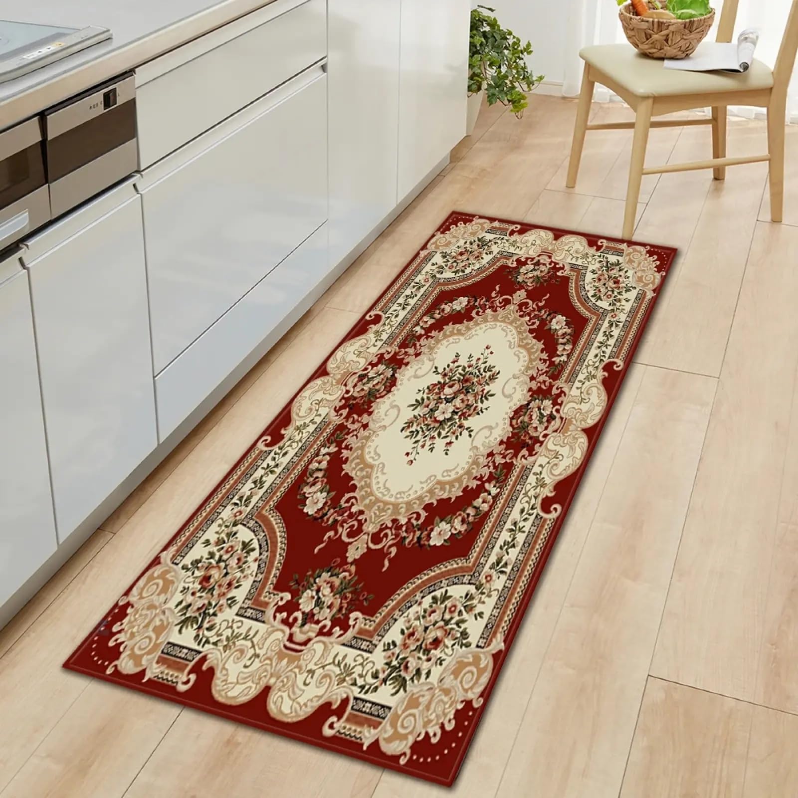 Tapis escalier et paillasson d'entrée de maison 150x210cm lavable pour couloir et chambre
