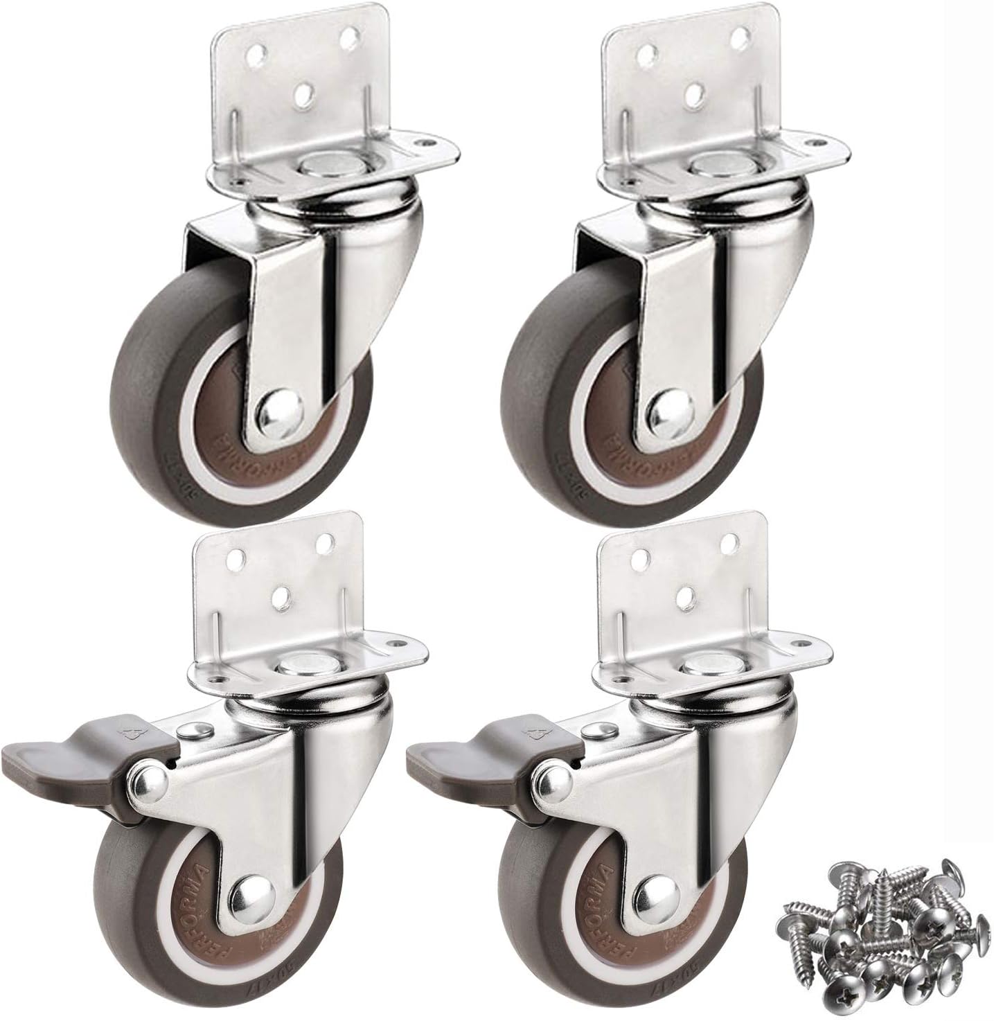 Small Castor Wheels,Furniture Caster,Silent Rotating Wheel