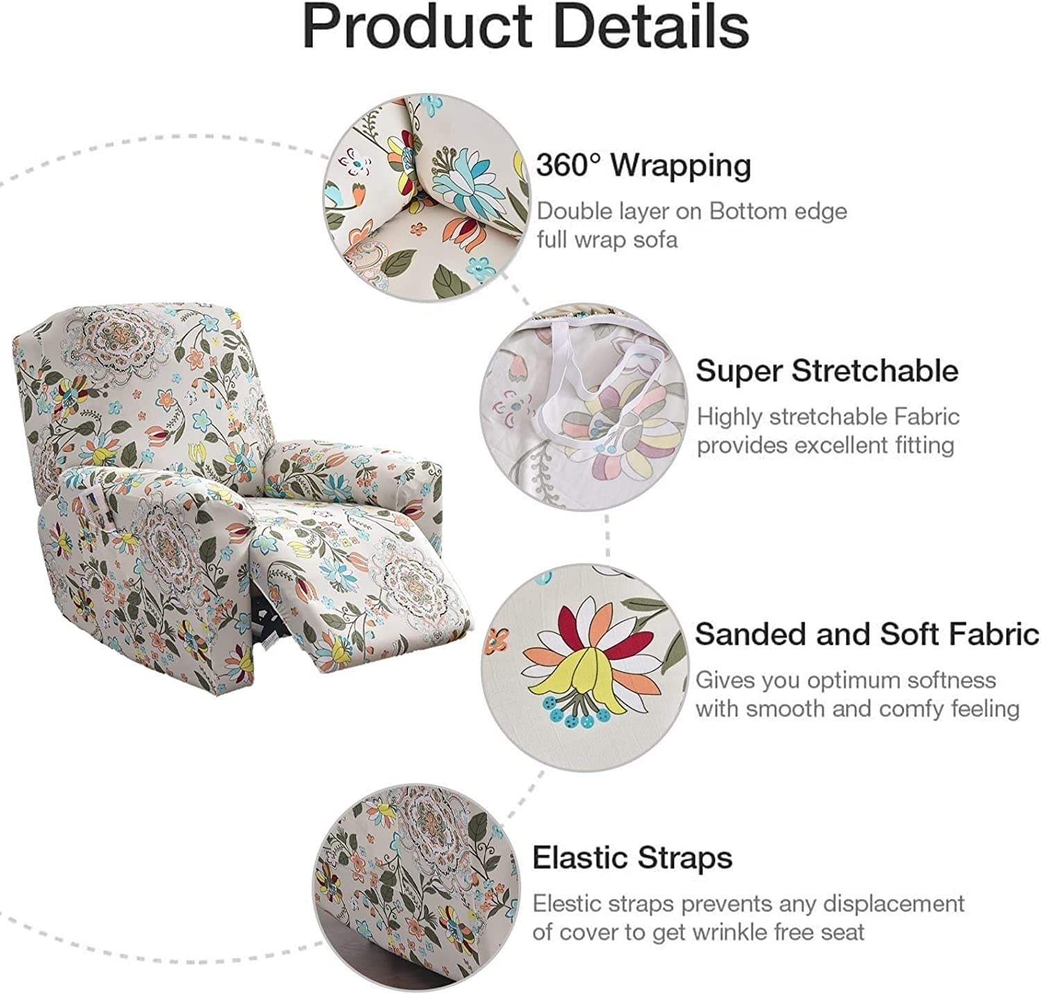 ELYSYSRL Housse de Fauteuil Relax Extensible 1 Place avec Accoudoirs, Housse de Fauteuil Relax, Couverture de Chaise Canapé Relax avec Poche, Protecteur pour Fauteuil Inclinable (Color : #47 ELYSYSRL Housse de Fauteuil Relax Extensible 1 Place avec Accoudoirs, Housse de Fauteuil Relax, Couverture de Chaise Canapé Relax avec Poche, Protecteur pour Fauteuil Inclinable (Color : #47