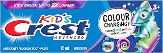 Crest Kid's Advanced Colour Changing Toothpaste, Bubblegum Flavour, Anticavity Fluoride Toothpaste for Children, 85 mL