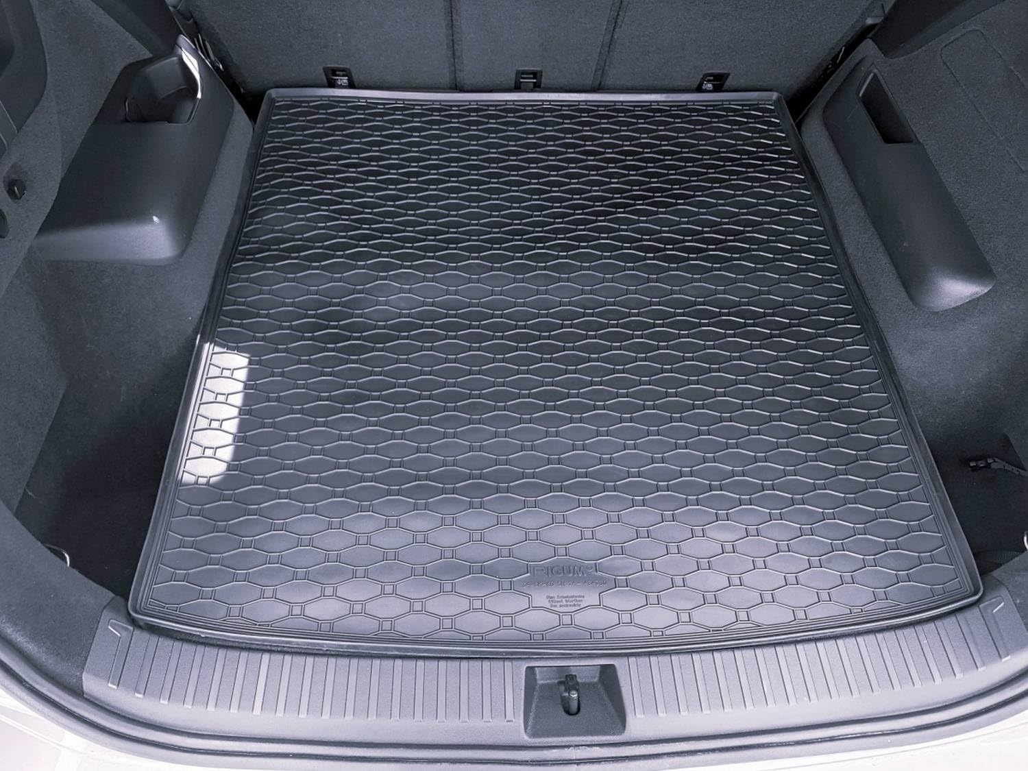 AZUGA Gummi Kofferraummatte für Skoda Kodiaq II 12/2023/für VW Tayron 2024-