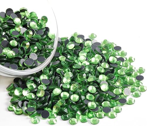 Vista 210 de 6000 diamantes de imitación termoadhesivos a granel, diamantes de imitación azules para ropa de manualidades, cristales termoadhesivos