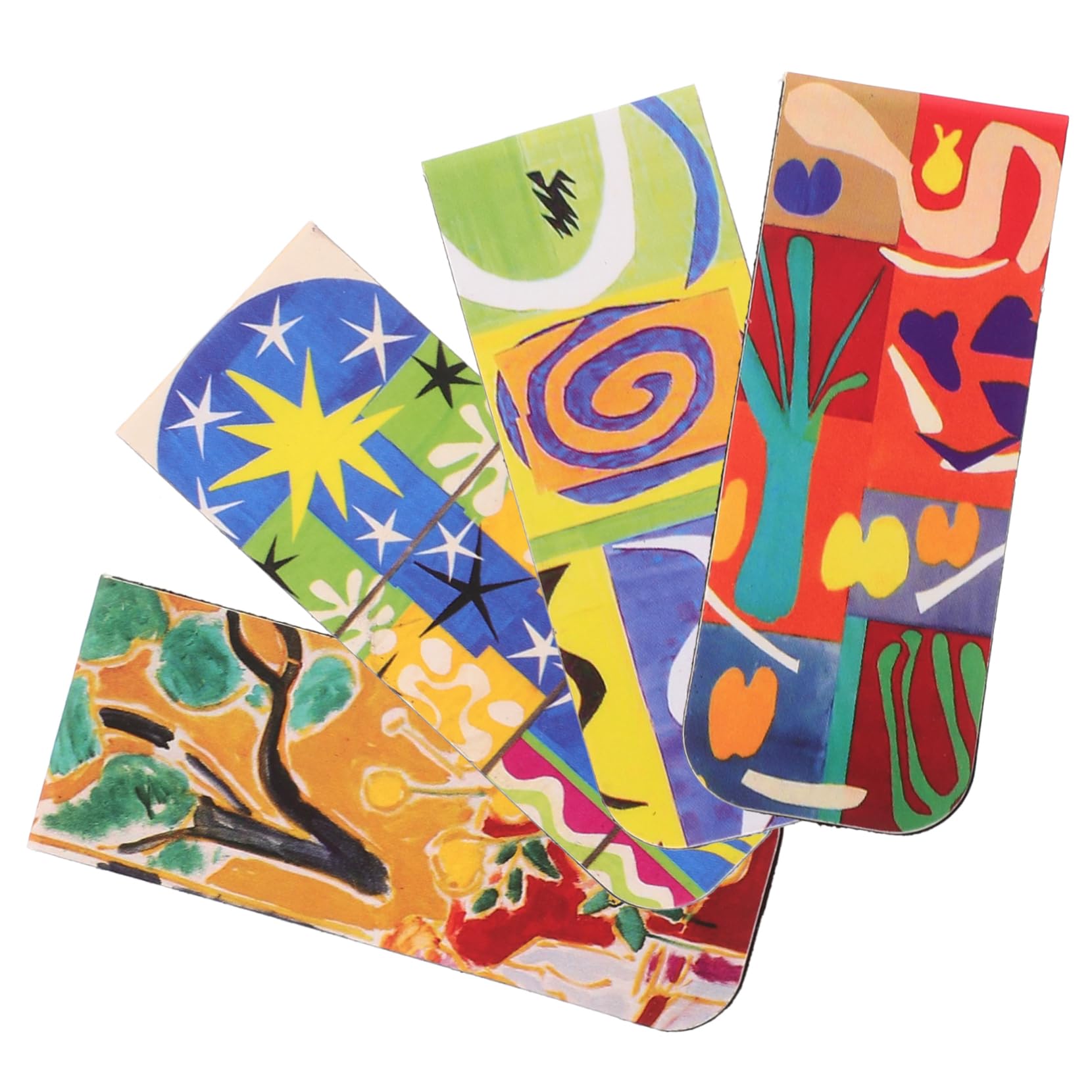 DIKACA 4 Piezas Marcador Magnético Marcador De Papel De Obras De Arte Clips De Páginas De Libros Marcador De Página De Imán Marcadores Alumno Material Magnético Lector Literatura y Arte