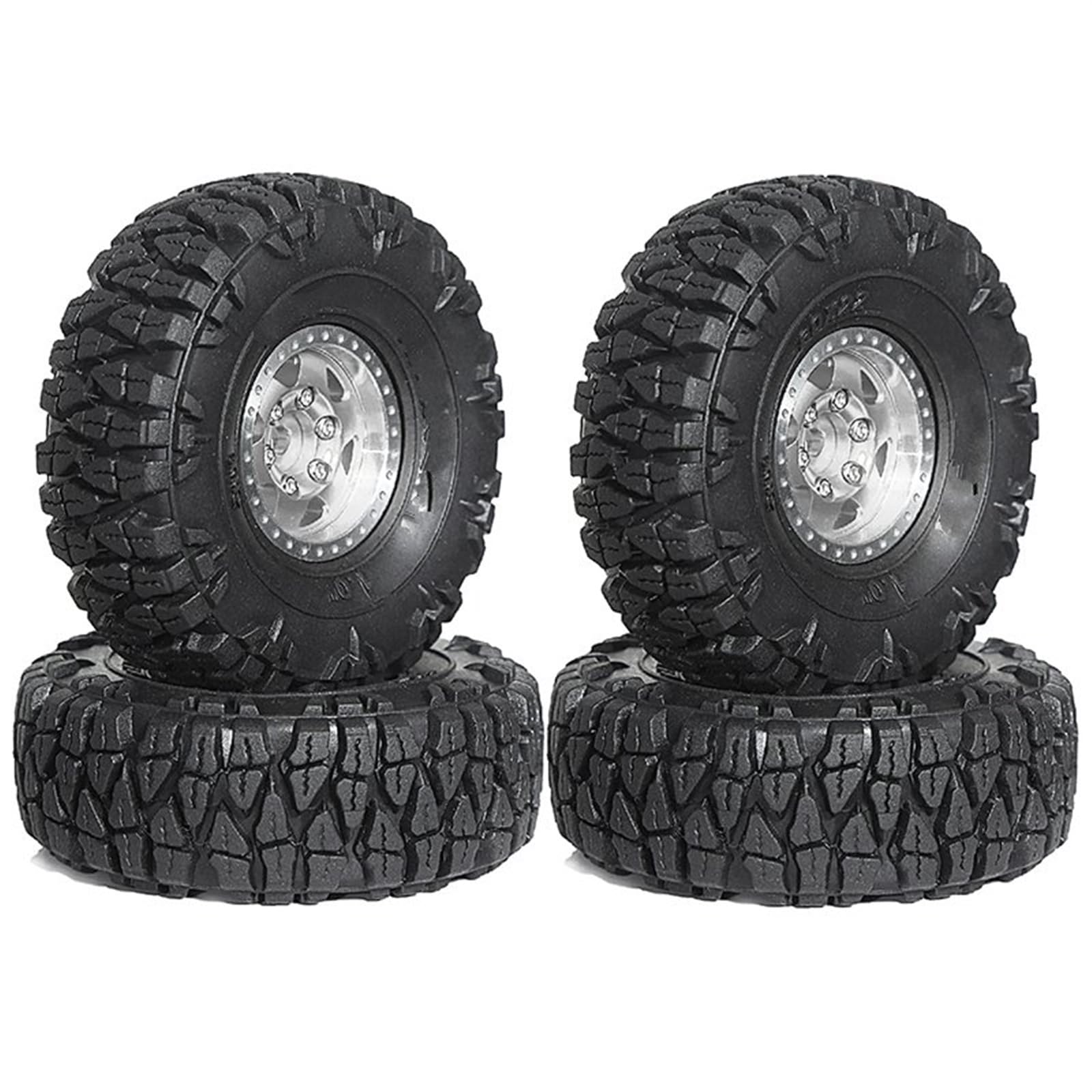 Louttary 4-tlg. Beadlock Räder 51mm - Für 1/18 & 1/24 RC Crawler TRX4M SCX24