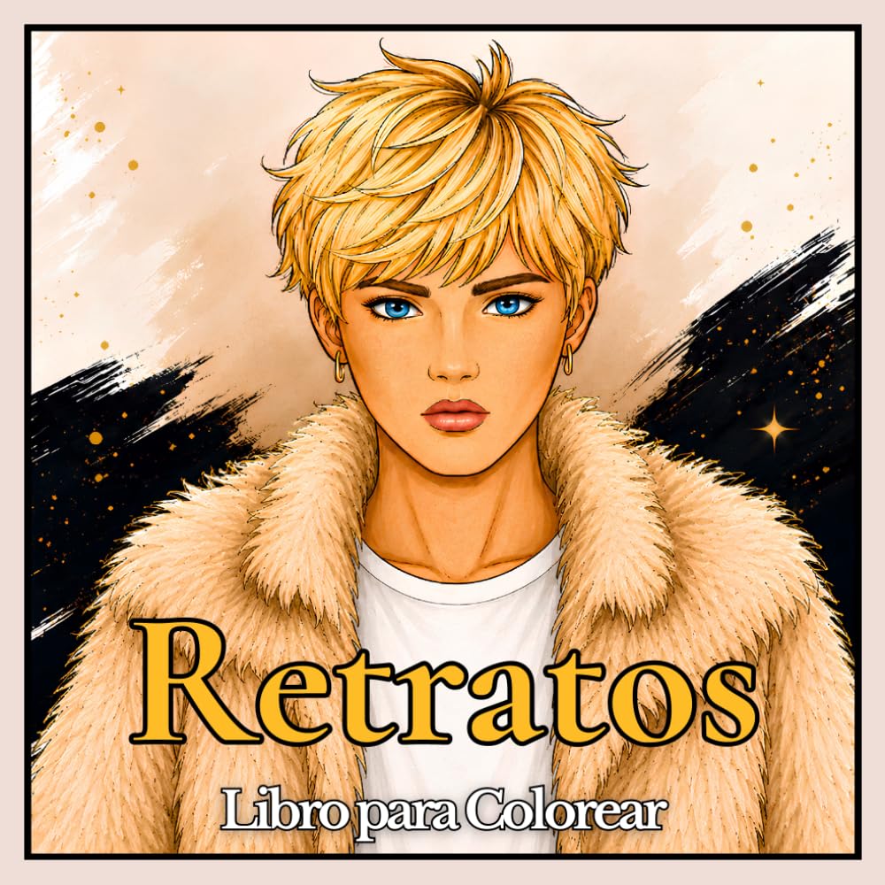 Libro para Colorear Retratos: 50 Creativas Páginas para Colorear con Hermosos Rostros y Elegantes Estilos Inspirados en la Moda para Adultos y Adolescentes (Colección de Retratos)