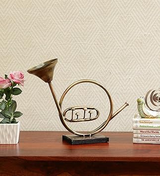 FUSION FURNI Iron Bazza with wooden Base