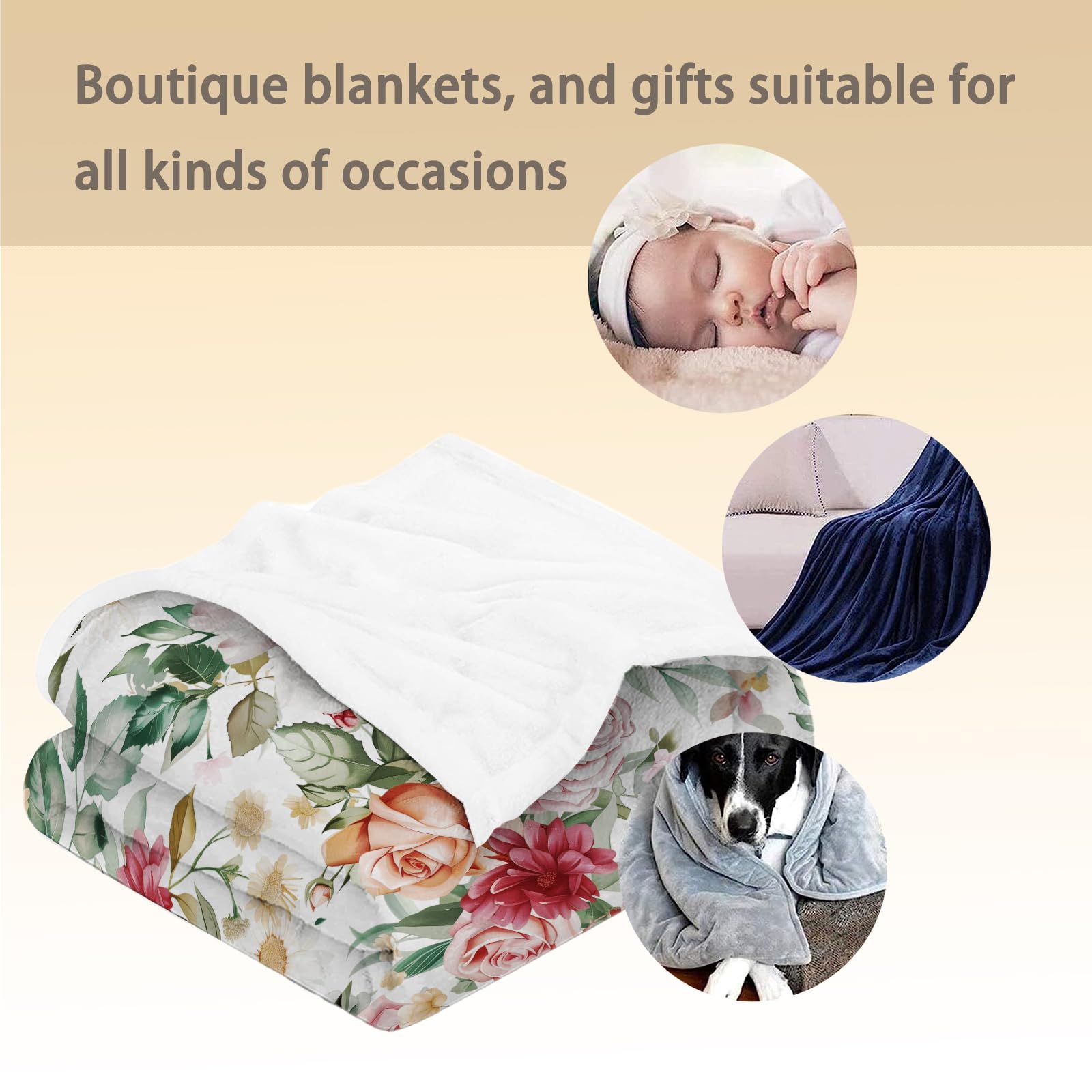 Ti Caldi Cupcake & Hearts Flannel Throw Blanket - 60"x50" Soft Lightweight Blanket For Couch, Bed, Travel - View #7