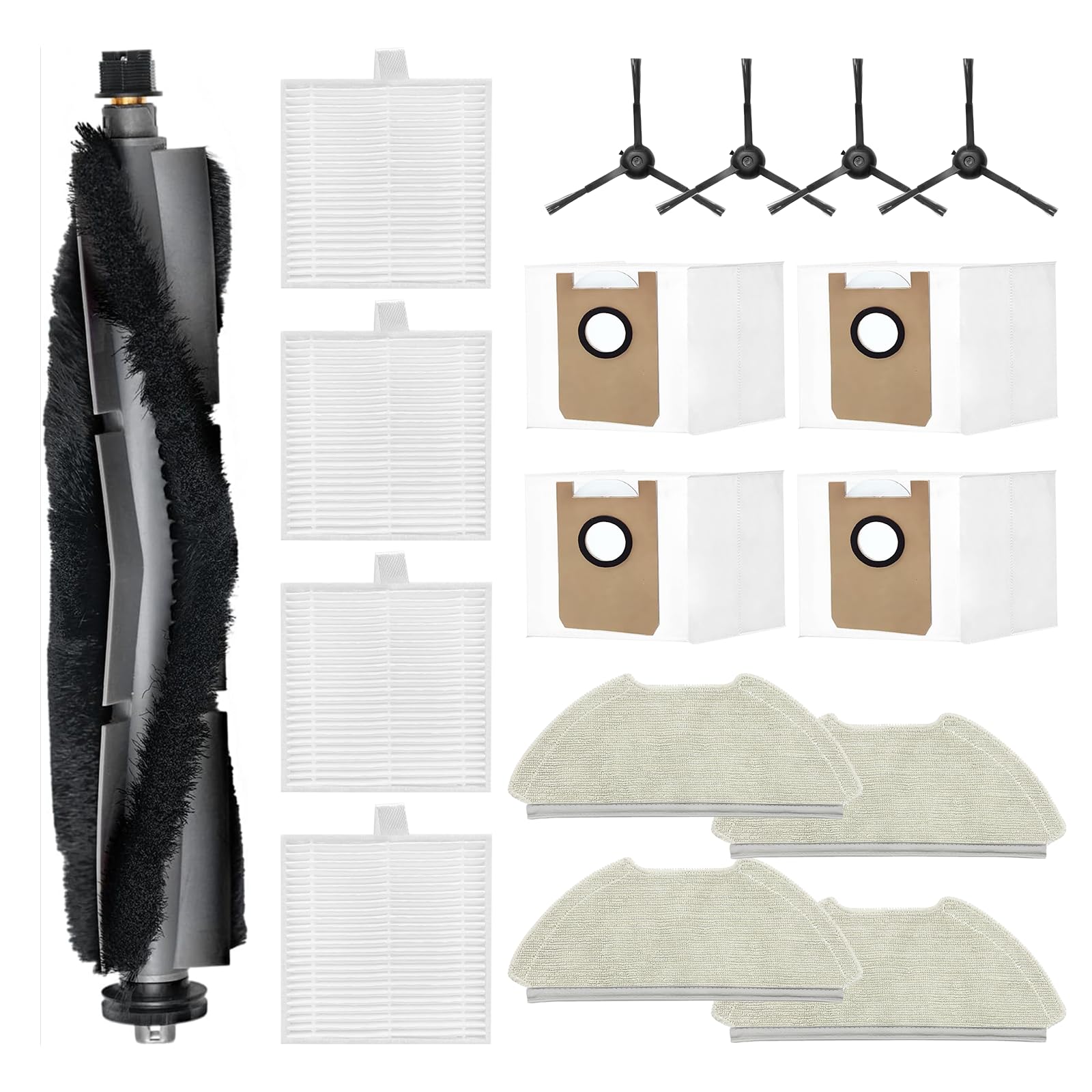 ARROBO Saugroboter Zubehör-Set 5 N 1 Roboterstaubsauger Ersatzzubehörset Für ARROBO T10