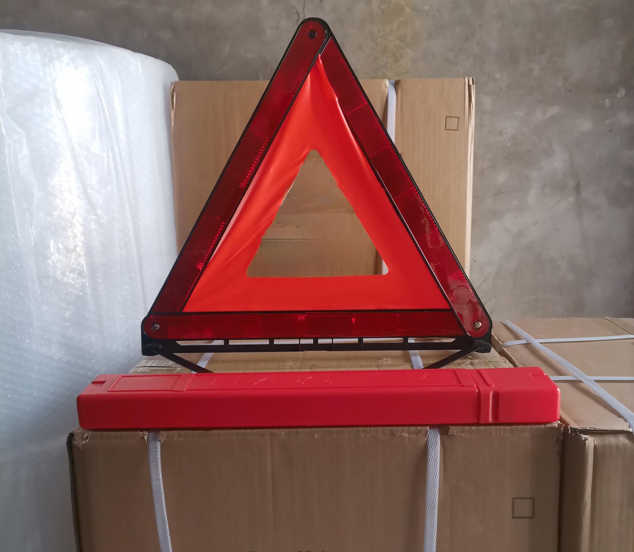 Triangolo Di Emergenza Omologato - Riflettente, Pieghevole, Per Auto - Foto 2