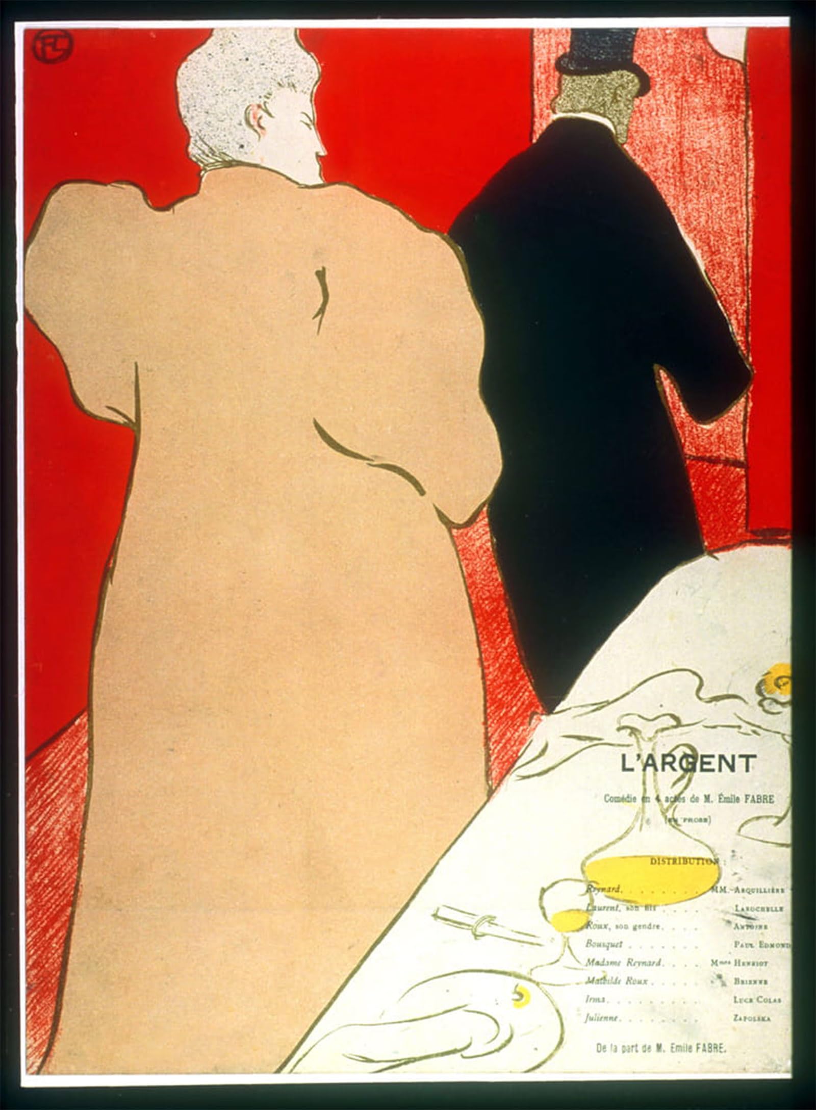 ARTXLXXBN Famous Print Painting Colorful Art Print Poster by Henri De Toulouse Lautrec Canvas Art Decorations for Home Decor 60x90cm