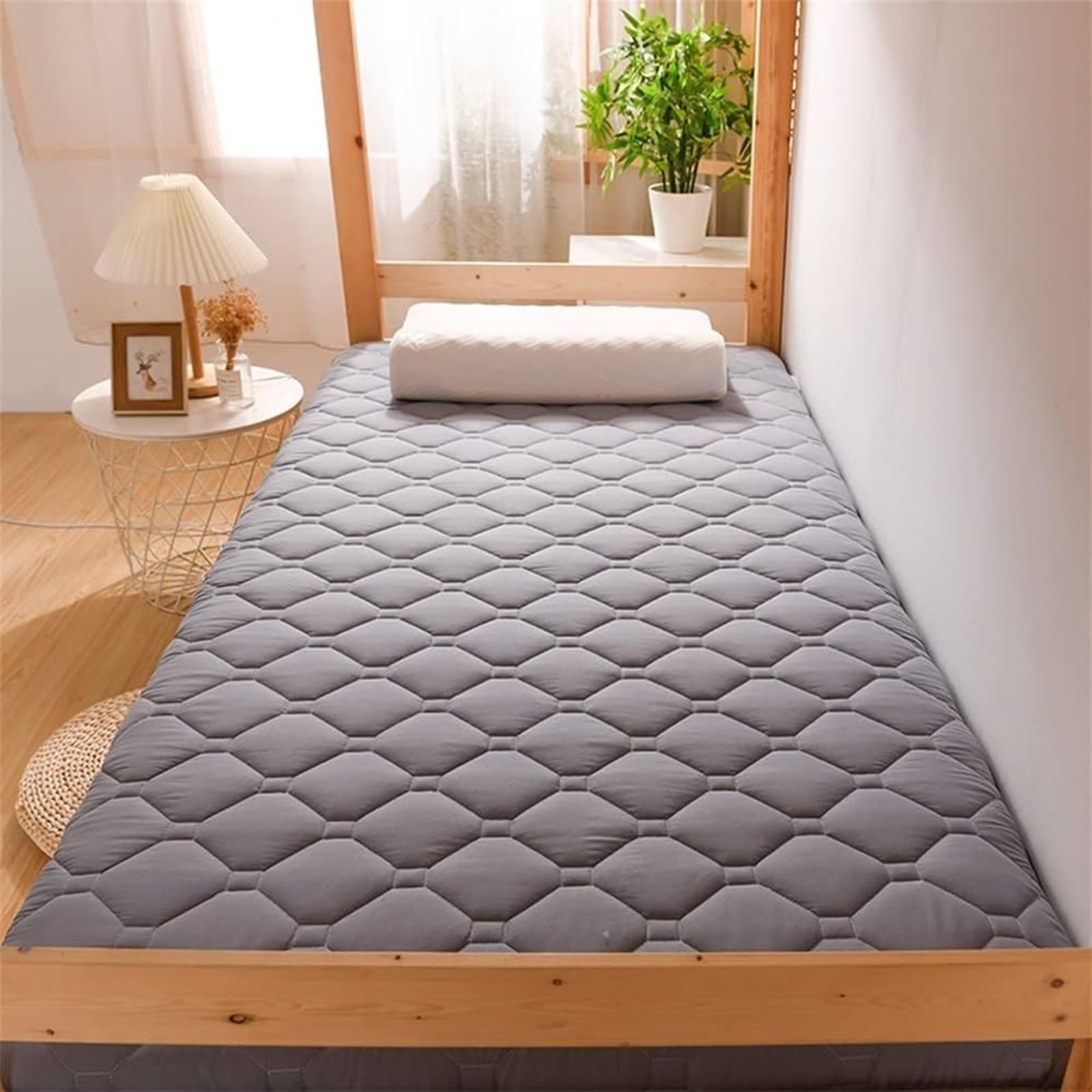 Colchón de Piso Grueso Colchón portátil Plegable Suave Futones japoneses Individuales Dobles, Colchoneta Enrollable de Tatami japonés Colchón Plegable (Color : B, Size : 100 * 200cm)