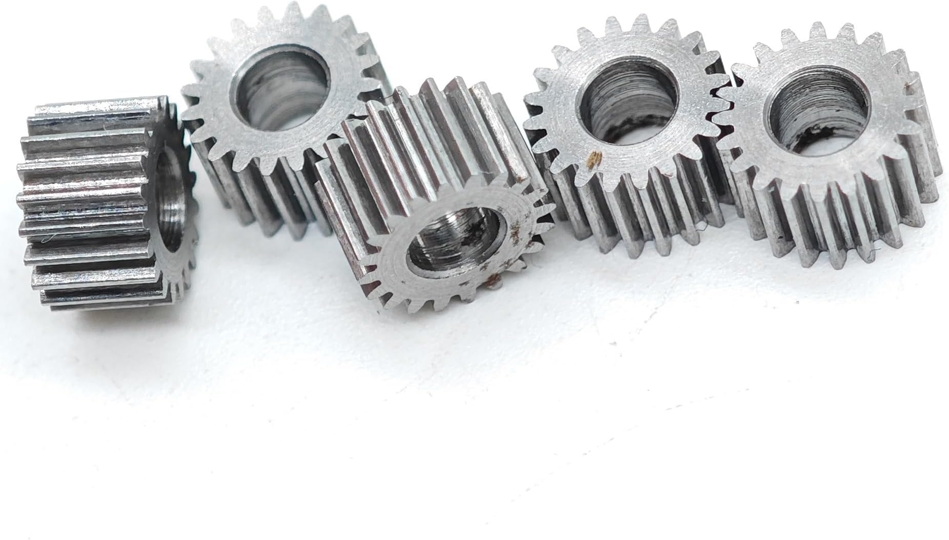 5pcs 0.2 Module 12 Teeth Mini Gear 1mm Loose Fit Motor Shaft Gear 2.2x2mm Steel Quenched Hardened Teeth Cylindrical Pinion straight driver