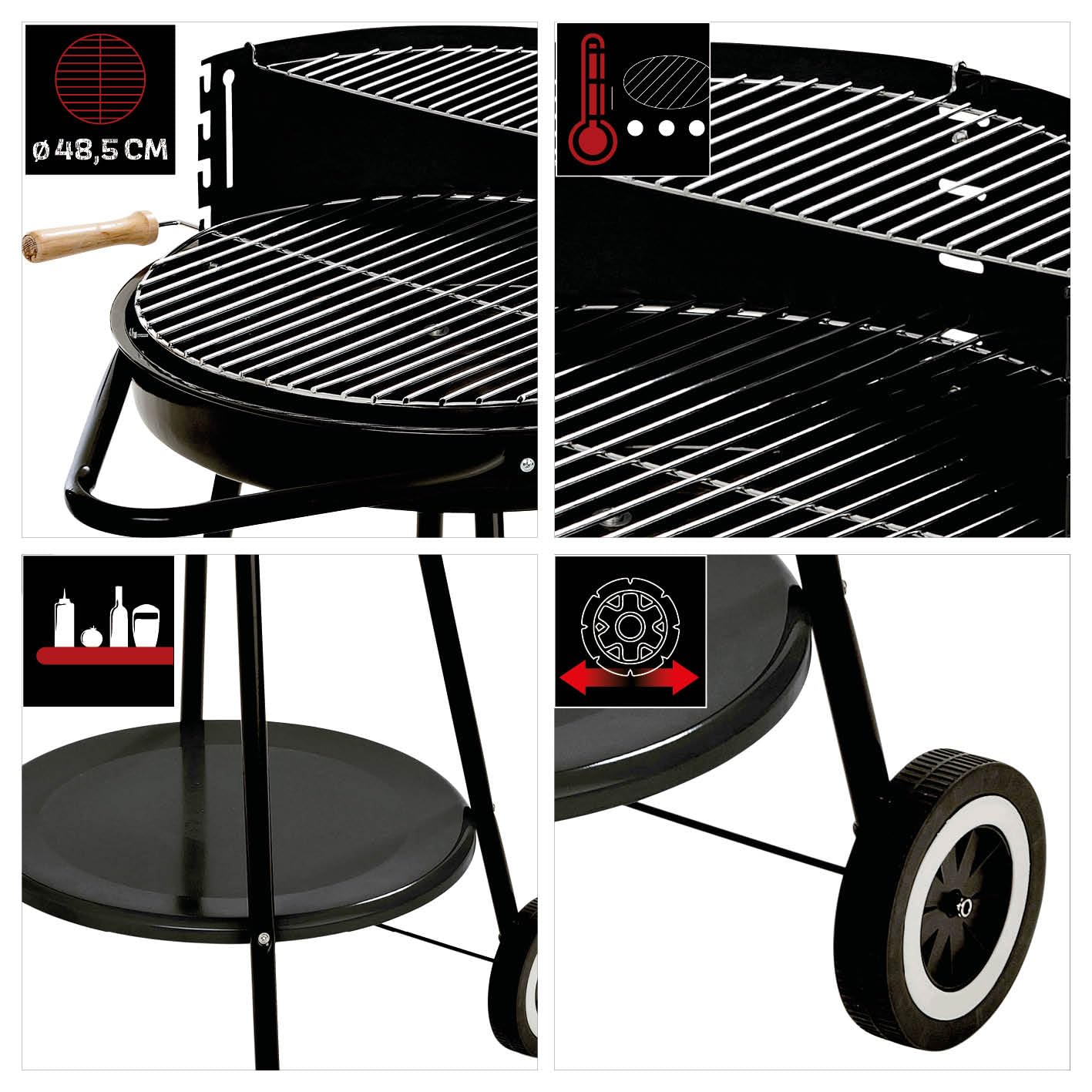 Weber 2-delig grillrooster Go-Anywhere Houtskool - Weber Original Store