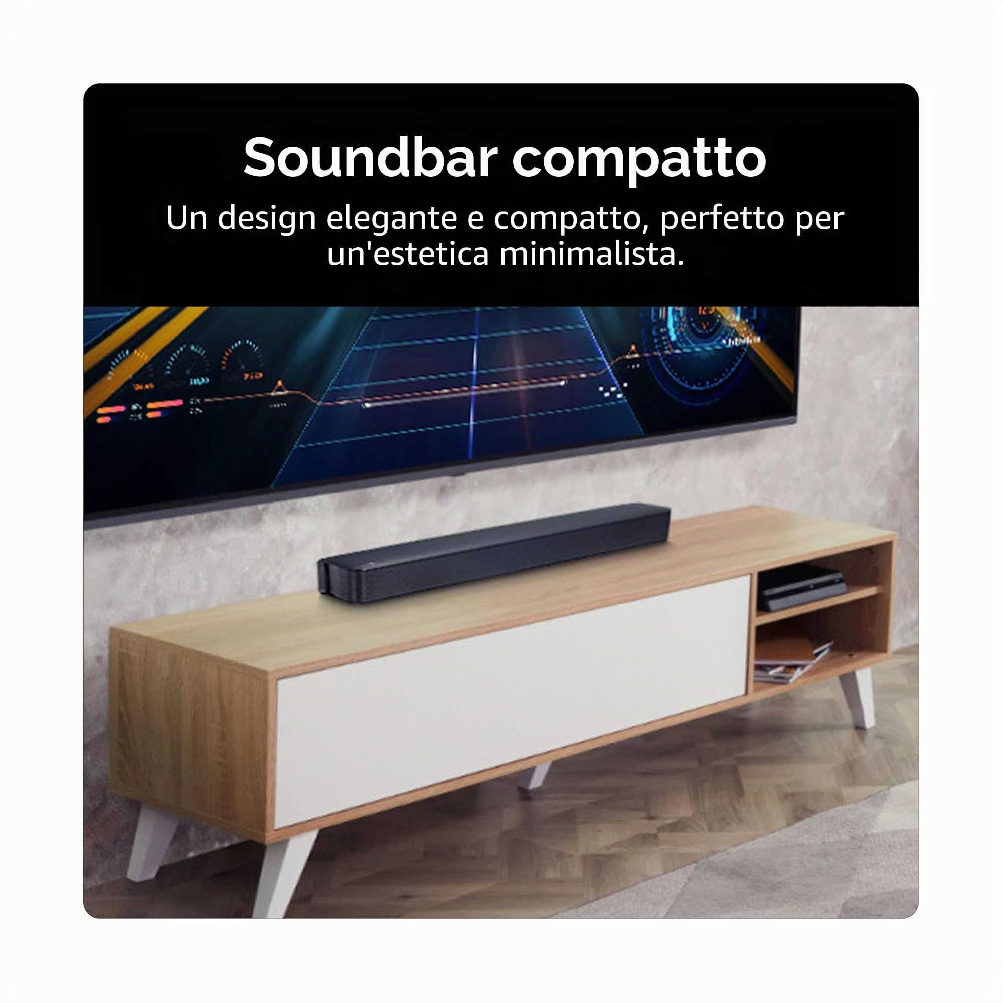 LG SQM1 - Soundbar Bluetooth compatto all-in-one 2.0