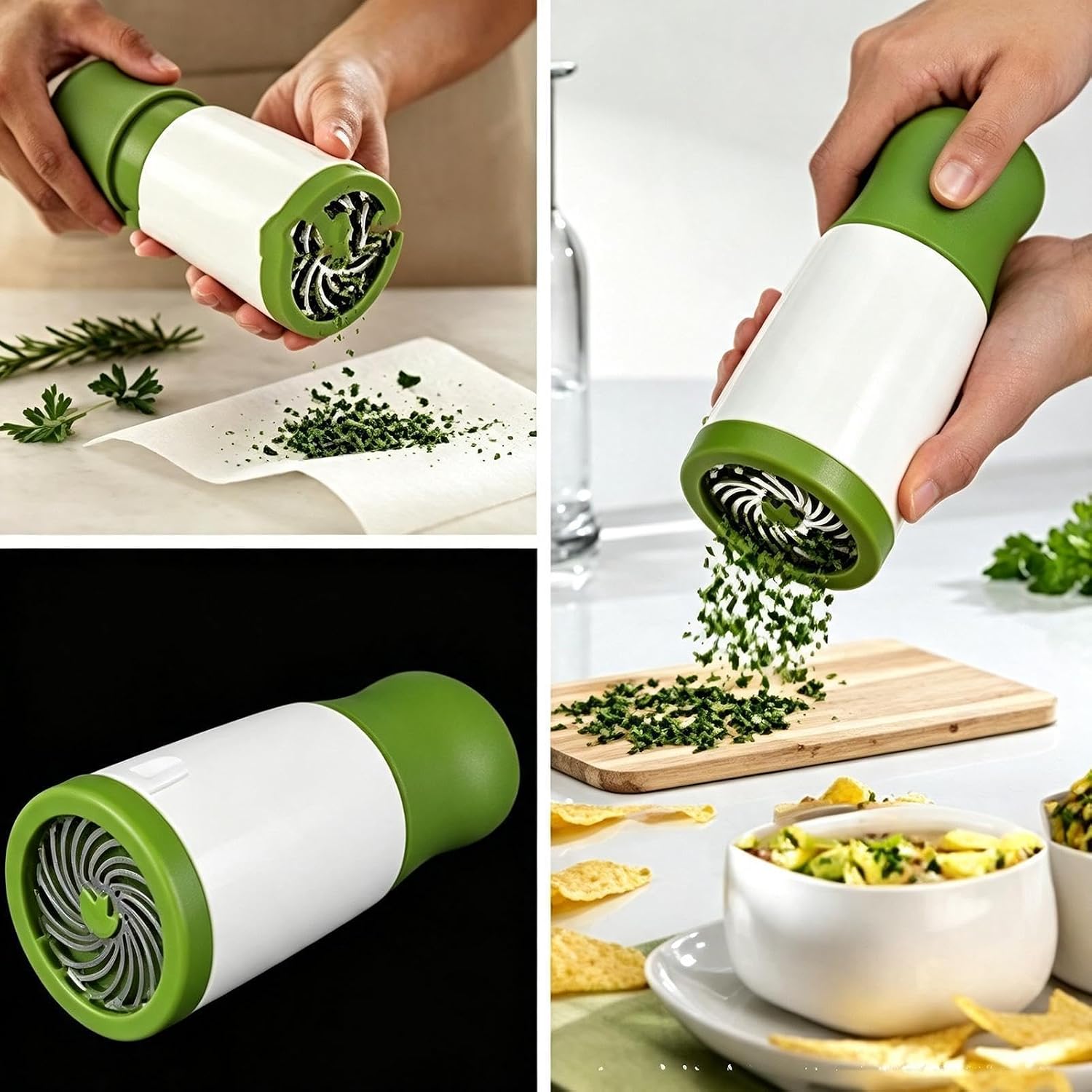 Cilantro Chopper - Manual Garlic Chopper, Scallion Grinder, Kitchen Tool