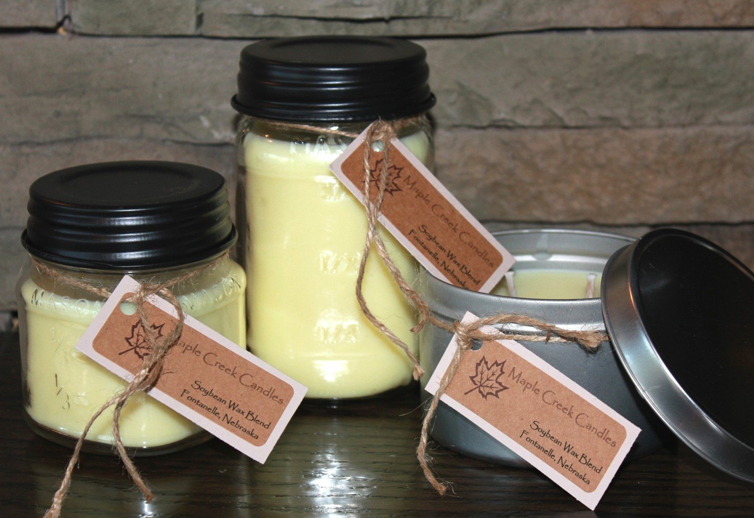 Maple Creek Candles POPCORN ~ Hot, Buttery, Movie Night ~ Soy Wax Blend 14oz tin candle