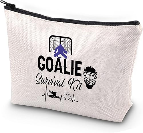 JYTAPP Kit de supervivencia para porteros, bolsa de cosméticos, regalo de hockey sobre hielo, regalos para jugadores de hockey, bolsa de viaje,