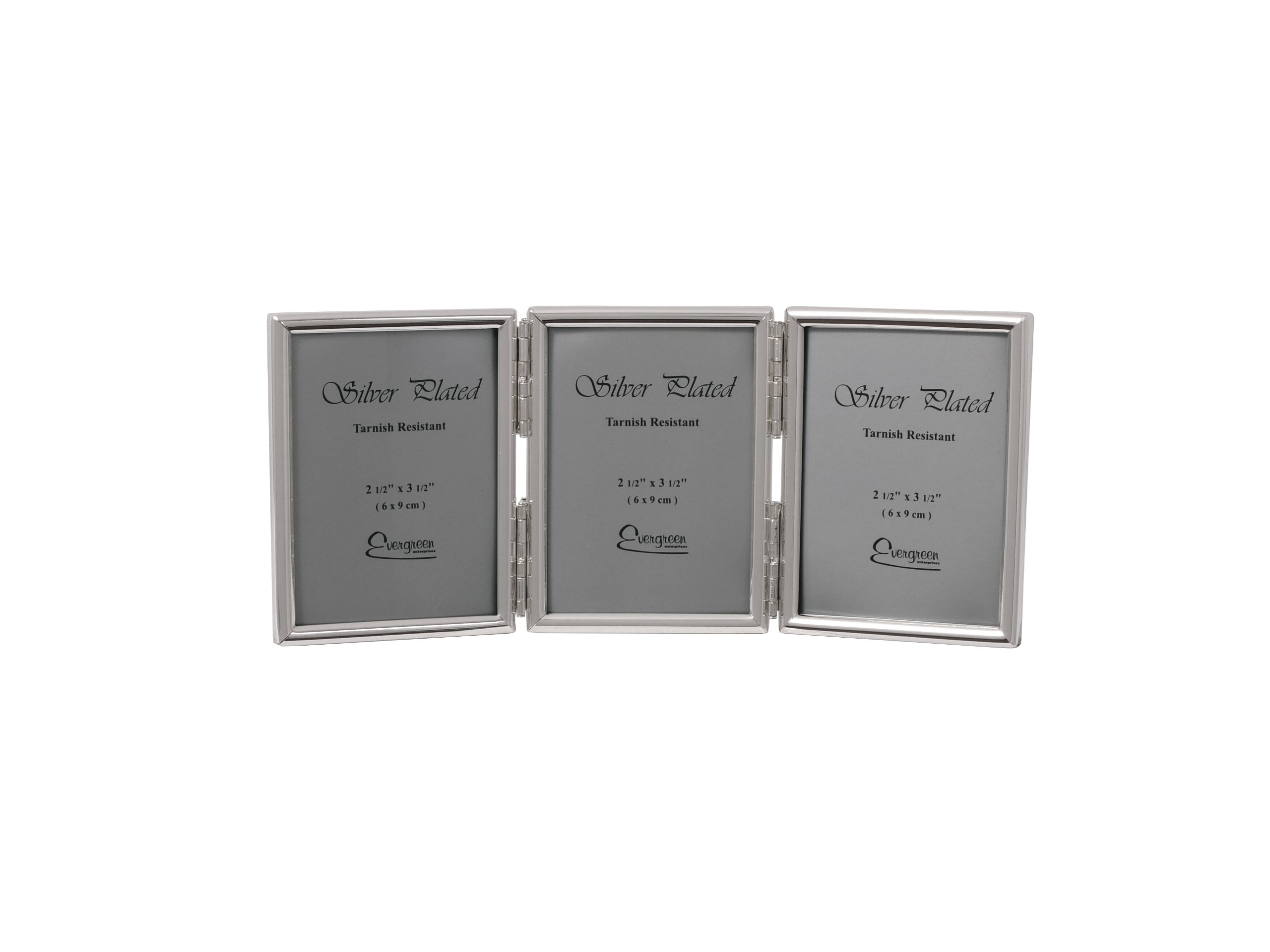Evergreen Silver Plated Thin Edge Triple 2.5X3.5 - S12034x3 (12)