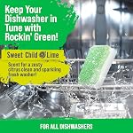 Rockin' Green Deep Cleaning and Deodorizing Tablets for Dishwashers, Washing Machines, and Garbage Disposals, Removes Odor and Residue (Dishwasher Cleaning Tablets, 24 Count)