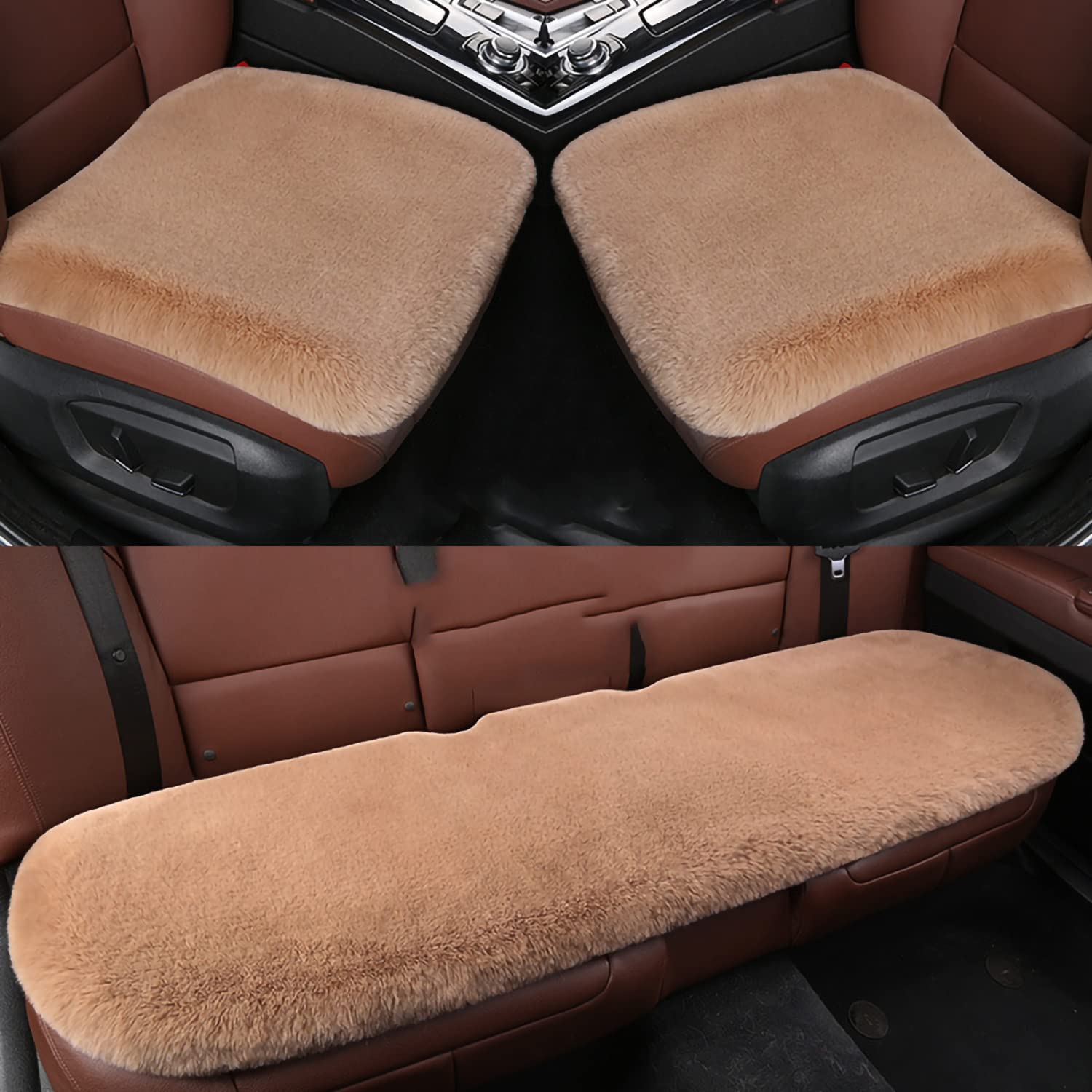 Photo 1 of 3 Pcs/Set Auto Seat Covers Soft Plush