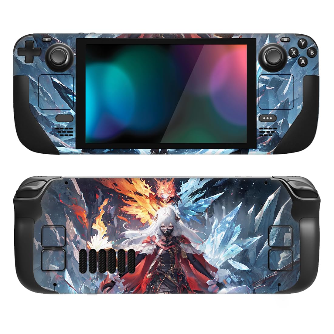 playvital Full Set Protective Skin Decal for Steam Deck LCD, Custom Stickers Vinyl Cover for Steam Deck OLED - Messy Code — view 20