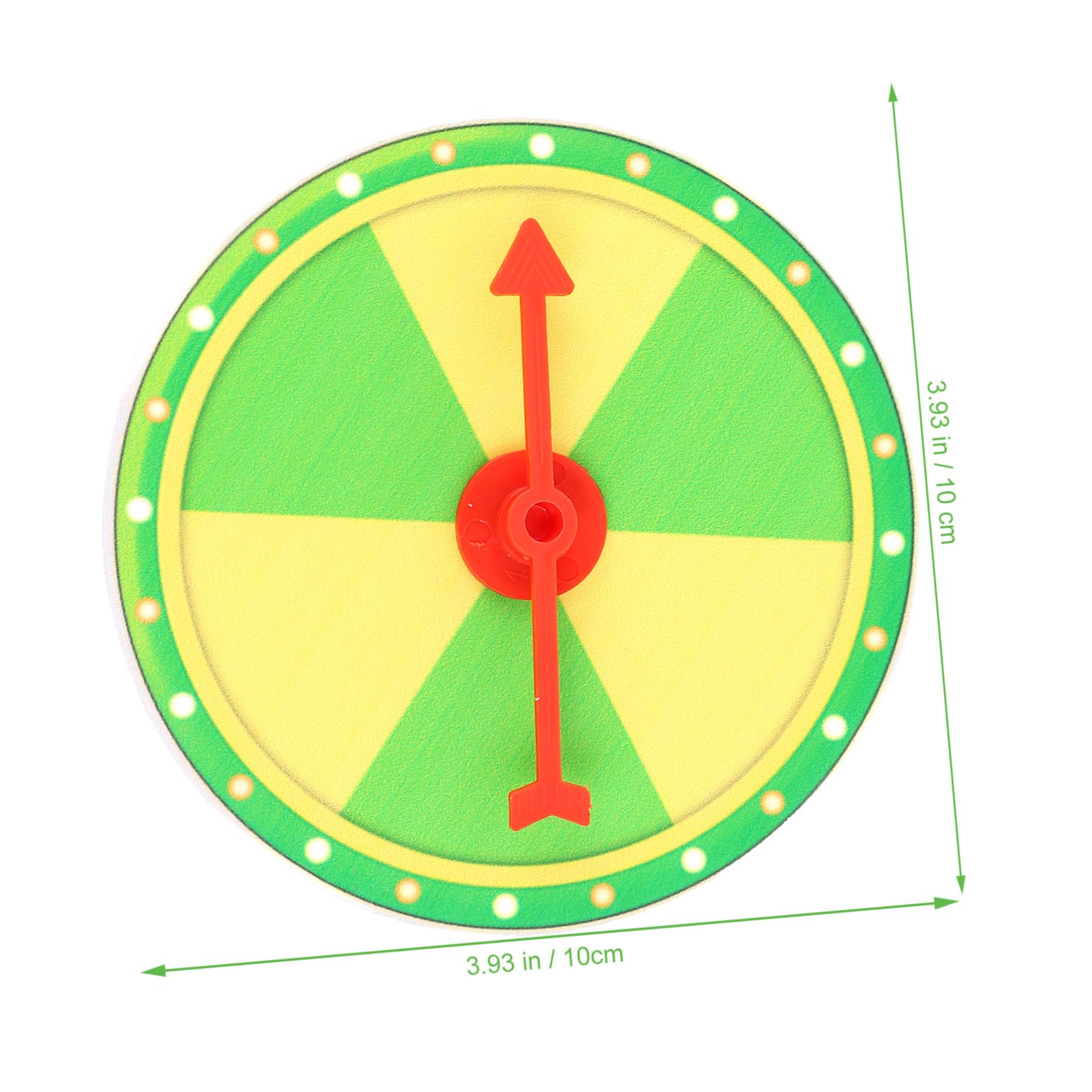 Totority Plastic Prize Wheel Game Prize Wheel Decorative Wall Turntable DIY Game Prop