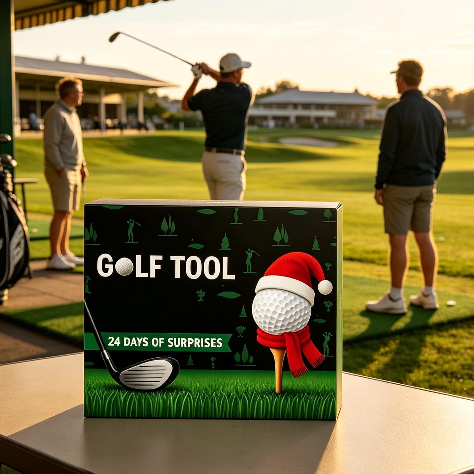Calendario Avvento Golf Conto alla Rovescia 24 Giorni con Tee Divot Tool