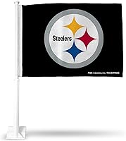 Vista 51 de Rico Industries NFL Double Sided Car Flag - 16" x 19" - Strong Pole That Hooks onto Car/Truck/Automobile