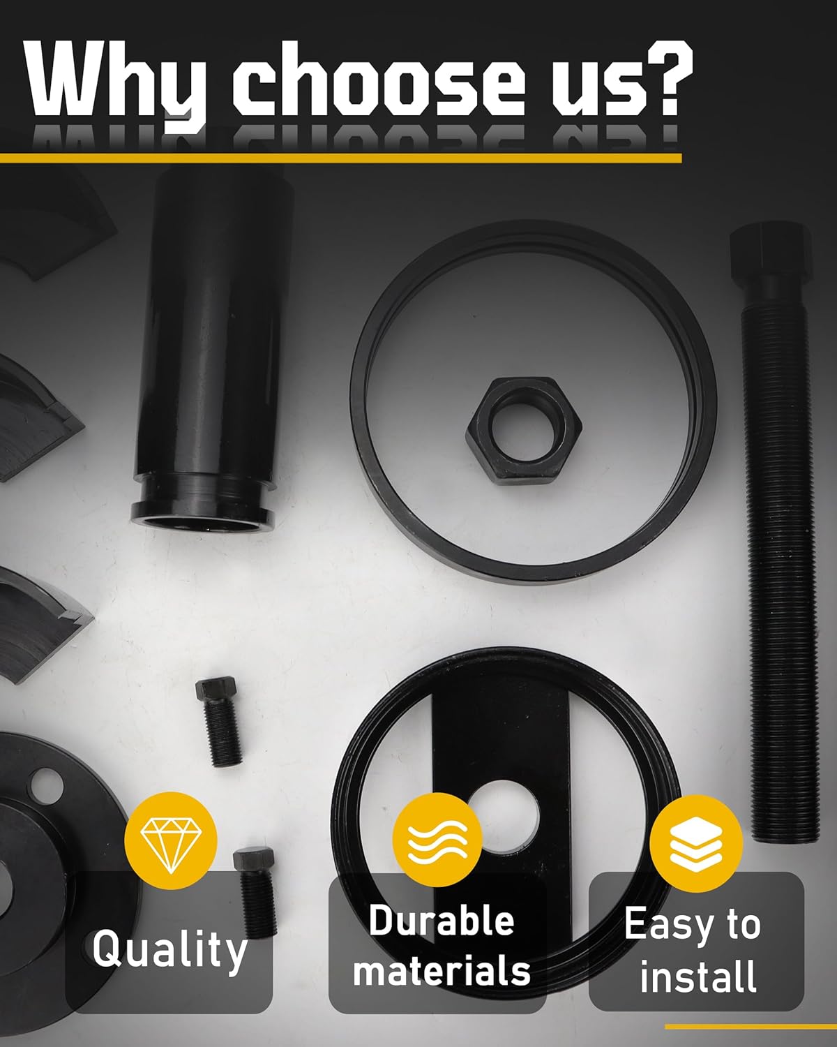 Rear Main Seal Installer Kit Compatible with Ford 7.3L Diesel Engines 3/4 and 1 Ton Trucks 1998 1999 2000 2001 2002 2003 7835