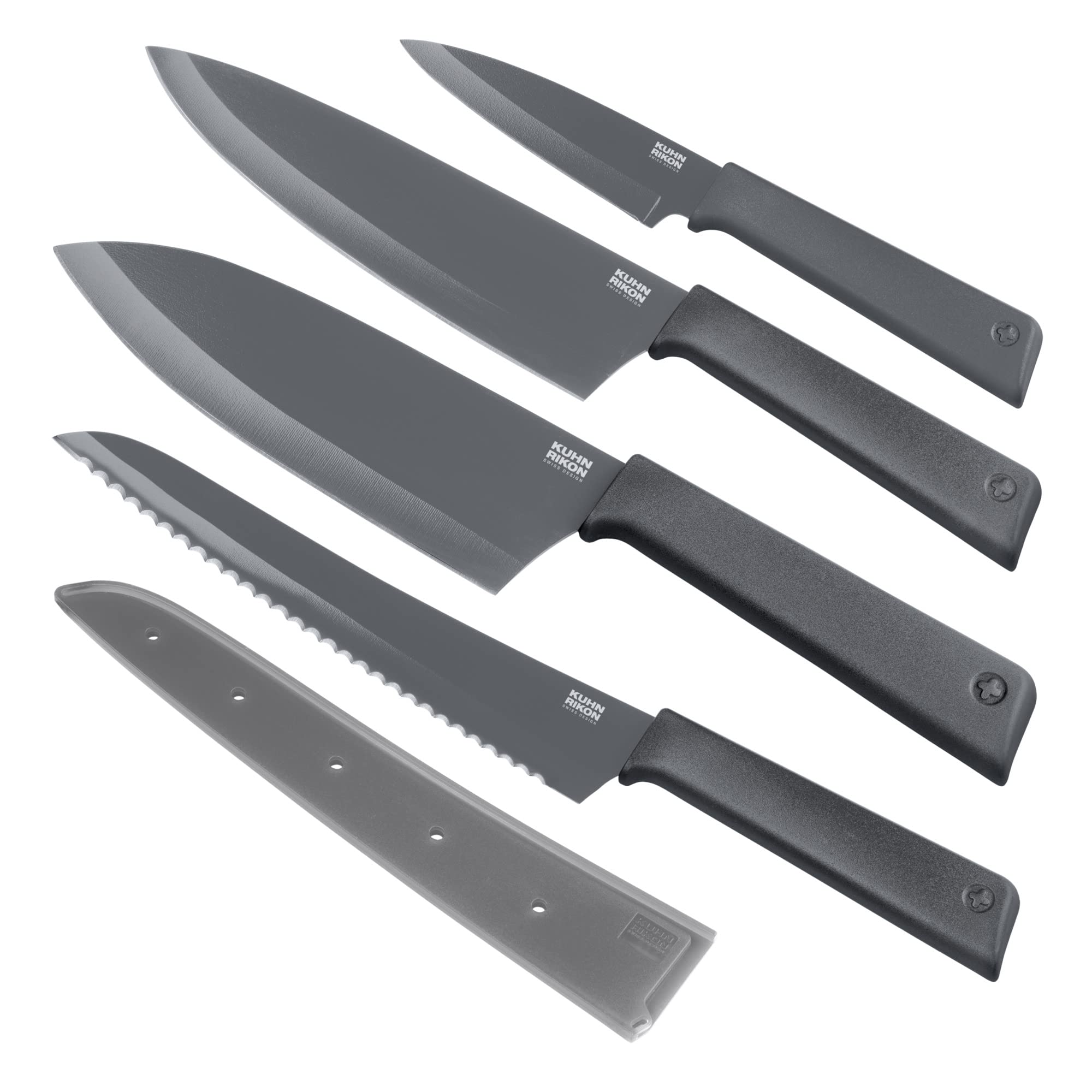 KUHN RIKON COLORI+ Messerset grau 4 Stk