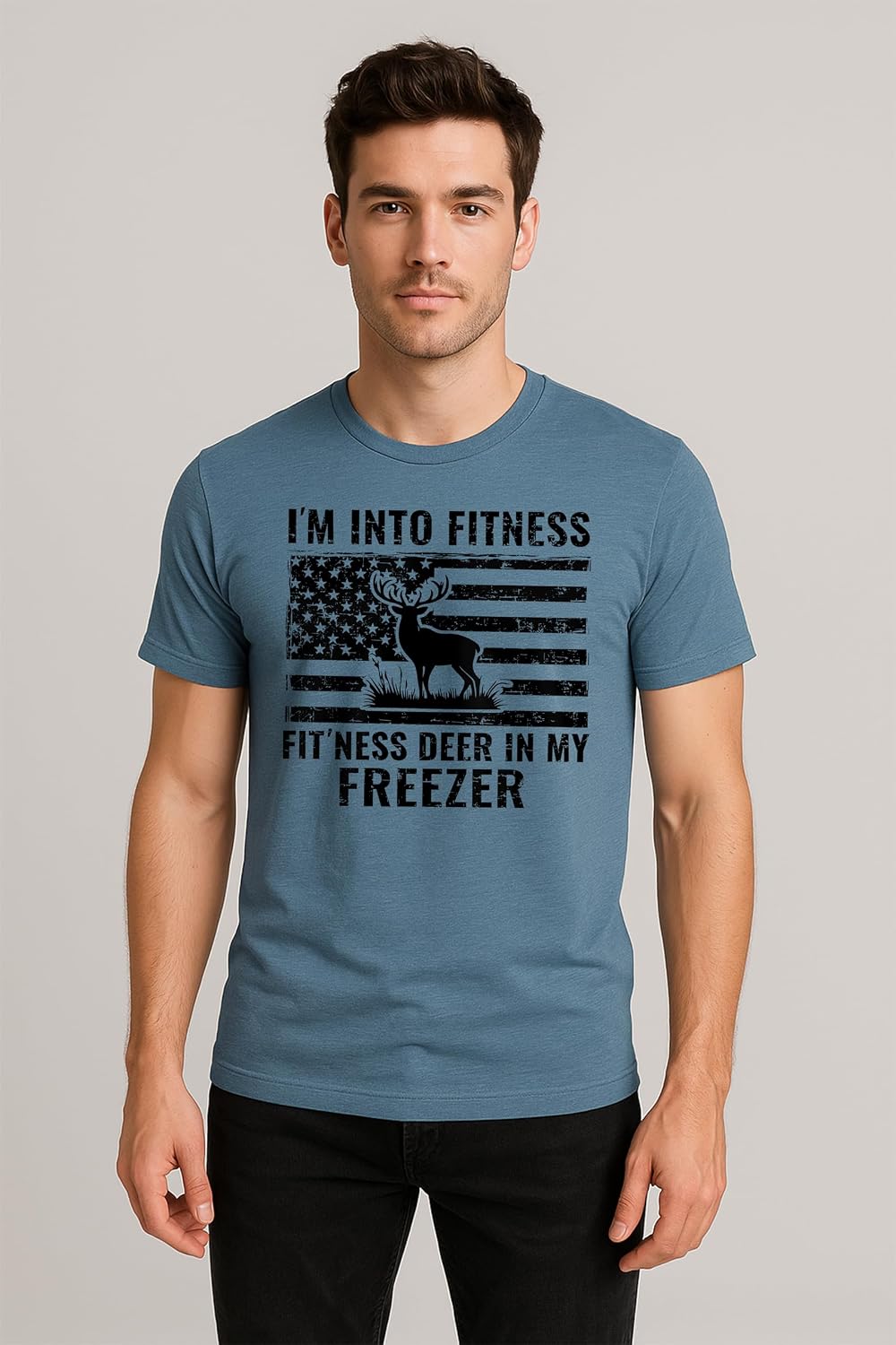 Wildlife Hunter T-Shirt for Men – Funny Deer Hunting Art Tee, Hunting Clothes for Men image 3