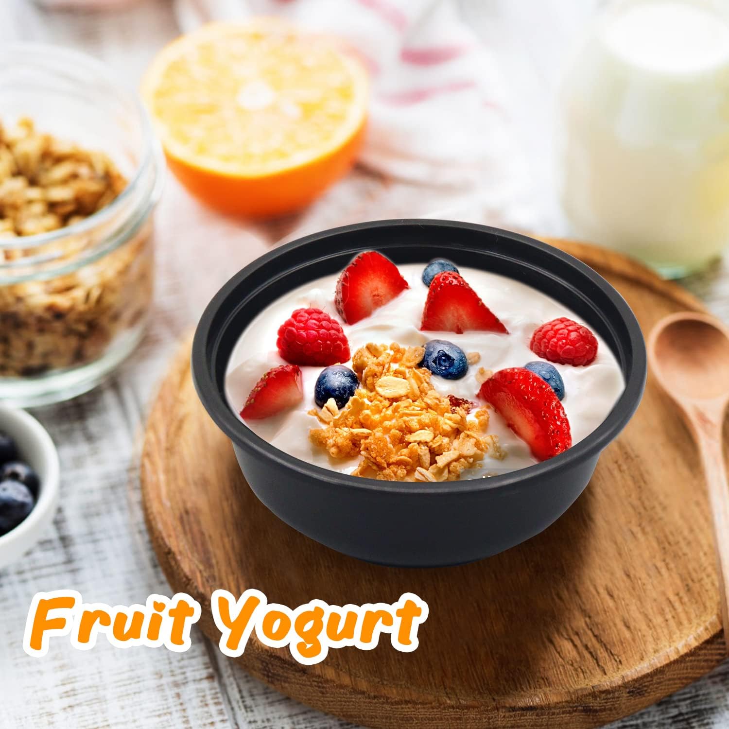 POPMISOLER 150 Pcs Stackable Meal Prep Bowl Containers, Food Takeout Bowls Reusable,Black Disposable Meal Prep Bowls With Lids. (12oz-Black)