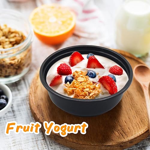 Miniatura 6 de POPMISOLER 150 Piezas Recipientes Apilables para Preparación de Comidas en Cuenco, Cuencos de Comida para Llevar Reutilizables, Cuencos Desechables