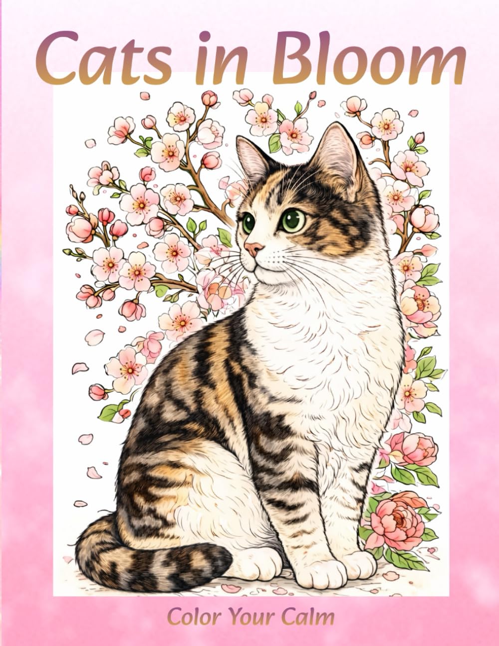 Cats in Bloom: Color Your Calm