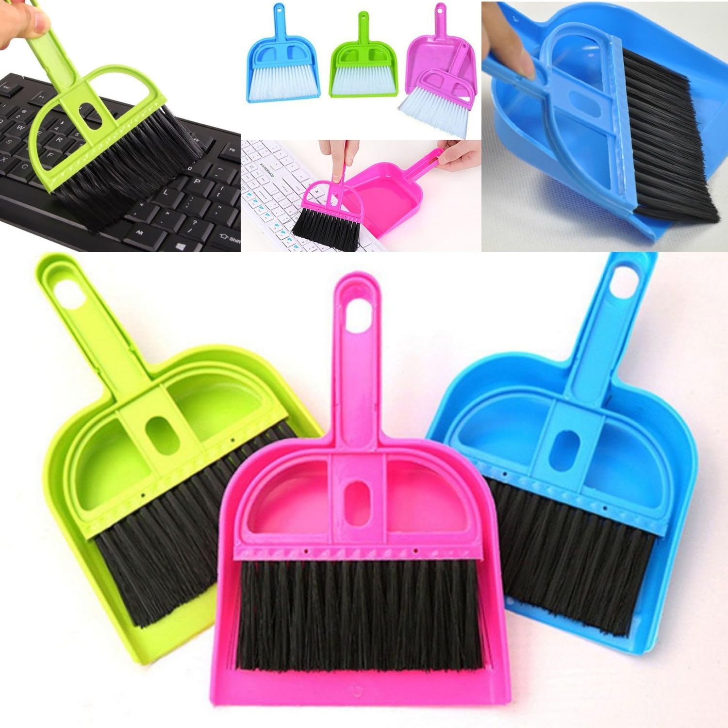 Mini Dustpan with Brush Broom Set for Multipurpose Cleaning 2 pcs (B0CVS84F3N) Amazon Price History, Amazon Price Tracker