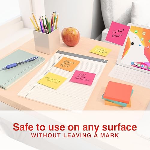 Miniatura 9 de Staples 105809 Stickies - Notas recicladas de 3 x 3 pulgadas, color amarillo, 12 blocs por paquete (S-33Yr12)