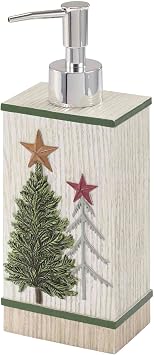 Avanti Linens - Lotion Pump/Soap Dispenser, Decorative Countertop Accessories, Holiday Home Decor Trees Collection
