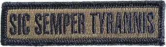Gadsden and Culpeper Tactical Sic Semper Tyrannis Subdued Patch